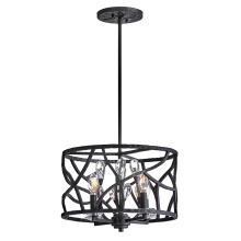 Fredrick Ramond Merchant FR46801BGR - Medium Convertible Flush Mount