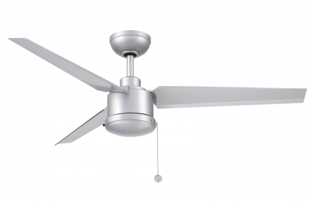 PC/DC 52 inch Indoor/Outdoor Ceiling Fan - Silver