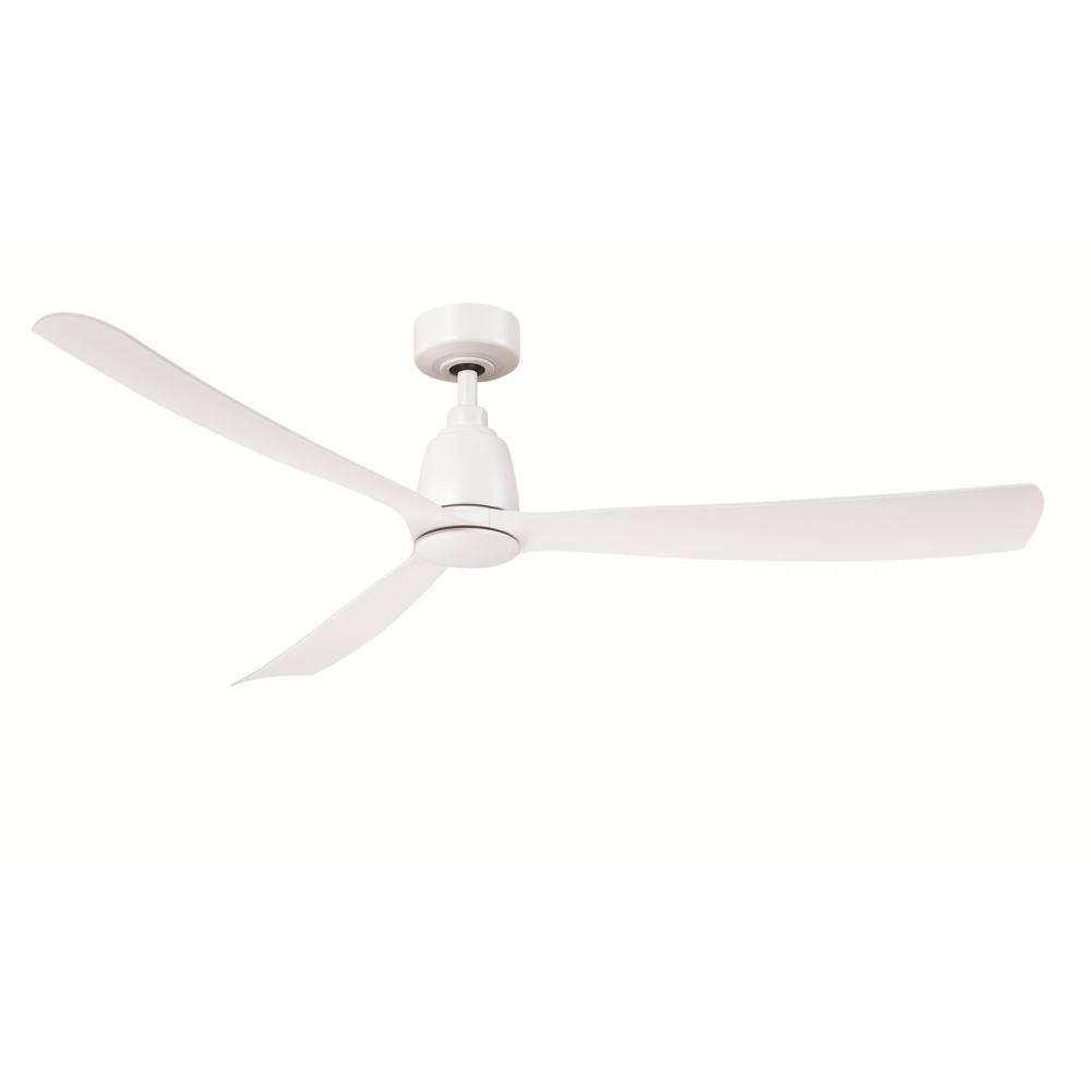 Kute 60 inch Indoor/Outdoor Ceiling Fan - Matte White with Matte White blades