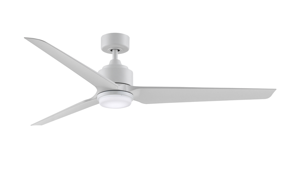 TriAire Custom Indoor/Outdoor Ceiling Fan DC Motor- Matte White