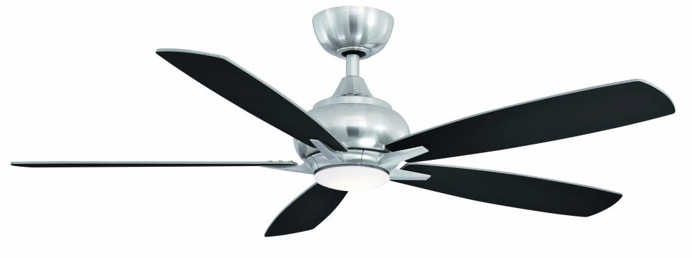 Doren 52 inch Indoor Ceiling Fan with LED Light Kit - Brushed Nickel