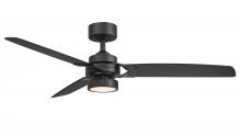 Fanimation FP7634BL - Amped 52 inch Indoor Ceiling Fan with LED Light Kit - Black with Black blades