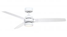Fanimation FP7634MW - Amped 52 inch Indoor Ceiling Fan with LED Light Kit - Matte White with Matte White blades