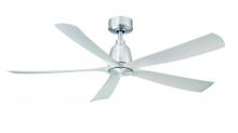 Fanimation FPD5534BN - Kute5 52 inch Indoor/Outdoor Ceiling Fan - Brushed Nickel with Brushed Nickel blades