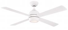 Fanimation FP7652MW - Kwad 52 inch Indoor Ceiling Fan with LED Light Kit - Matte White